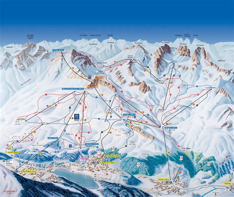 Mappa delle località vicine al comprensorio sciistico di St. Moritz