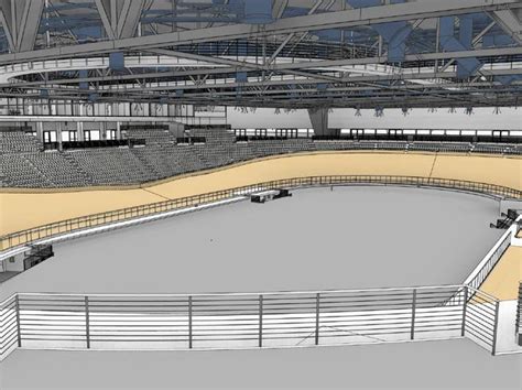 Rendering del velodromo in costruzione a Spresiano
