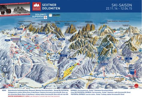 Grafica che illustra il collegamento tra Monte Elmo e Croda Rossa