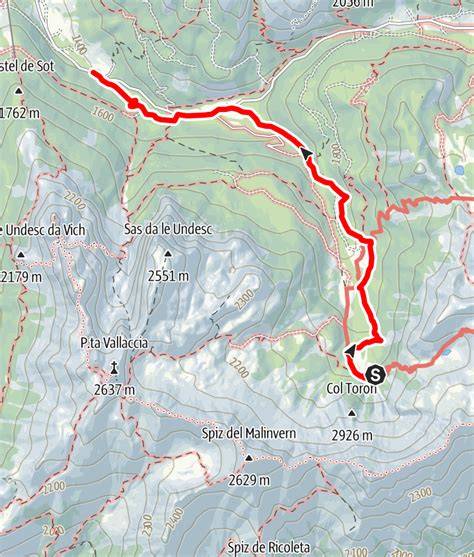 Schema dell'itinerario di discesa dal Galenstock