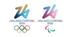 Immagine dei simboli olimpici e paralimpici svelati per Milano Cortina 2026