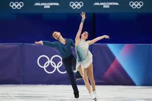 Grafico con le posizioni delle coppie di pattinaggio artistico alle Olimpiadi di PyeongChang 2018, evidenziando le distanze dal podio.
