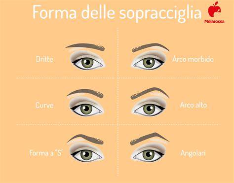 Collage di immagini che mostrano diverse forme di sopracciglia nel corso degli anni.