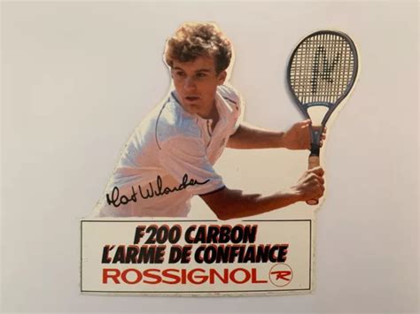 Foto d'archivio di Mats Wilander con la Rossignol F200 al Roland Garros