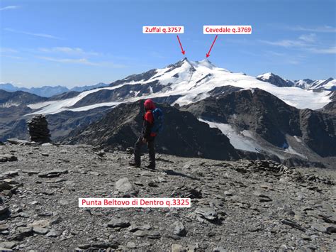 panorama alpino con la Punta Beltovo di Dentro in primo piano