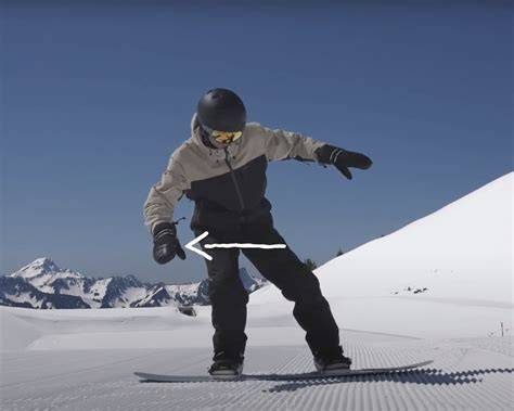 Illustrazione passo-passo dell'esecuzione di un ollie sullo snowboard.