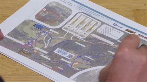 Mappa dei cantieri per i lavori di acquedotto e fognatura sul Colle