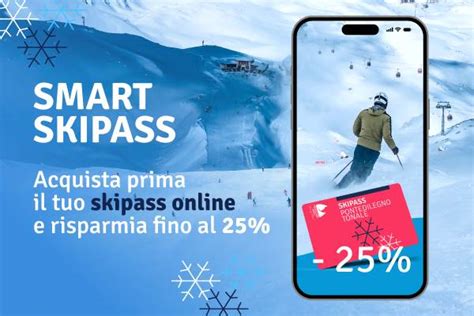 Infografica che confronta i vantaggi dell'acquisto skipass online rispetto all'acquisto in biglietteria fisica, evidenziando risparmio di tempo e denaro.