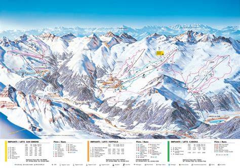 Panorama innevato del comprensorio sciistico di Foppolo