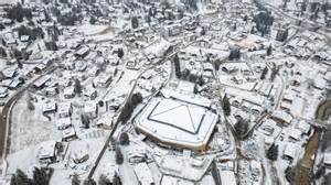 Una veduta panoramica di Cortina d'Ampezzo negli anni '50