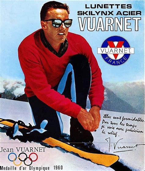 Immagine d'archivio di Jean Vuarnet in azione o con i suoi occhiali