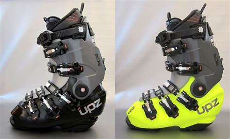 Immagine che mostra un confronto tra scarponi da snowboard hard e soft, evidenziando le differenze strutturali.
