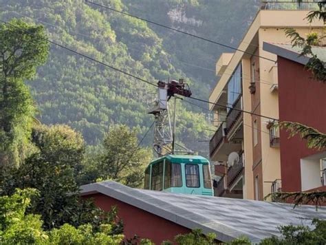 Schema tecnico della funivia del Monte Faito con indicazione delle stazioni e del percorso