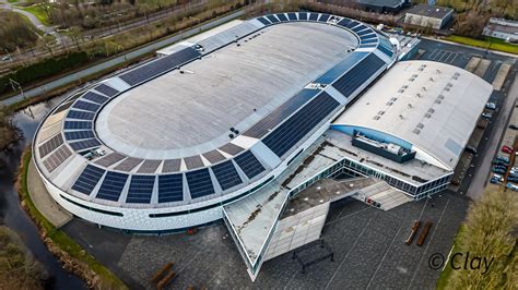 vista aerea della Thialf Arena di Heerenveen