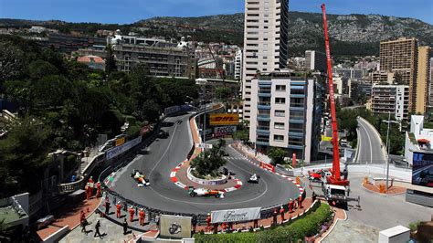 Vista panoramica del circuito di Monaco dalla zona 
