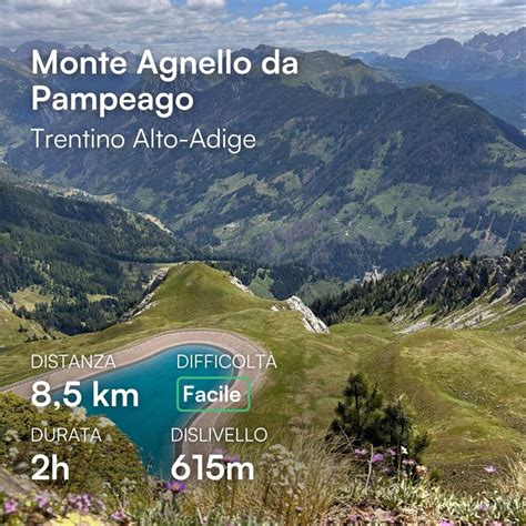 panoramica della conca di Pampeago con il Monte Agnello sullo sfondo