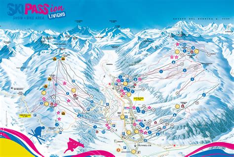 Mappa del comprensorio sciistico di Montecampione con indicazione degli impianti