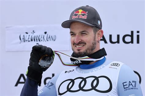 Dominik Paris in azione sulla pista Stelvio di Bormio