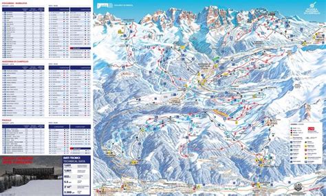 mappa delle piste del comprensorio sciistico di Chamois