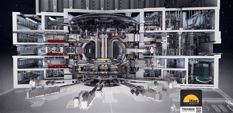 Rendering del reattore ITER in costruzione
