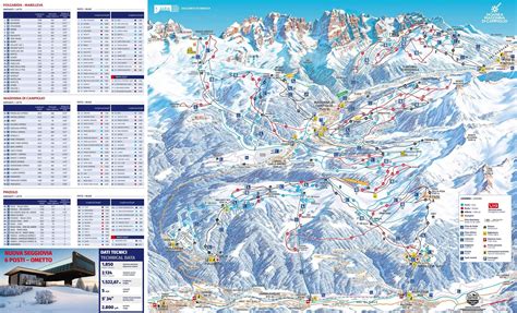 Mappa schematica delle piste della Ski Area Madonna di Campiglio