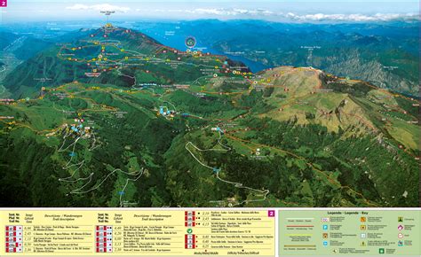 Panoramica del Monte Baldo con sentieri escursionistici