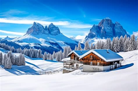 paesaggio invernale di Wengen con case tradizionali e montagne innevate