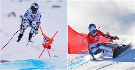 Infografica che illustra i record di Ester Ledecká nello sci e nello snowboard