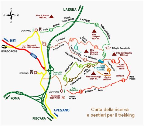 mappa delle escursioni e percorsi di trekking nella zona di Paesana