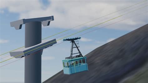 Ricostruzione 3D del momento della rottura del cavo traente durante l’incidente alla funivia del Monte Faito
