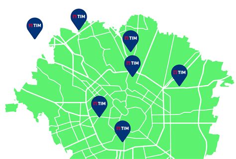 Mappa dei negozi TIM con possibilità di ricerca per località