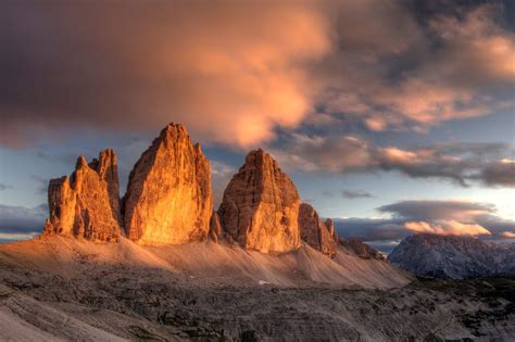 Panoramica delle vette dolomitiche, ideali per lo sci ripido