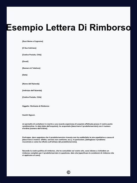Esempio di certificato medico per richiesta di rimborso