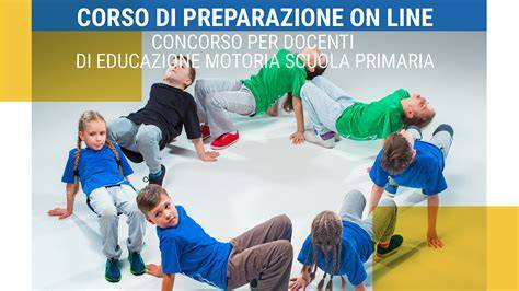 Fabio Taricco durante una lezione di educazione motoria.