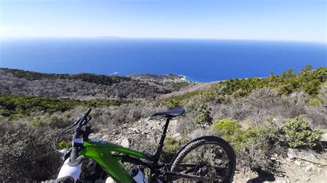 Schema di un percorso MTB con indicazioni di difficoltà