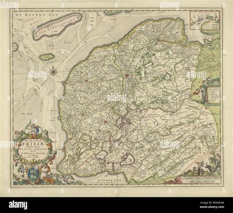Mappa della provincia della Frisia con le undici città attraversate dall'Elfstedentocht