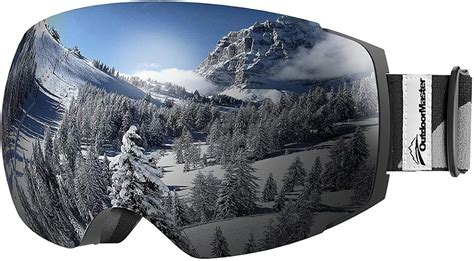 Maschera da sci di design con lenti a specchio della collezione 