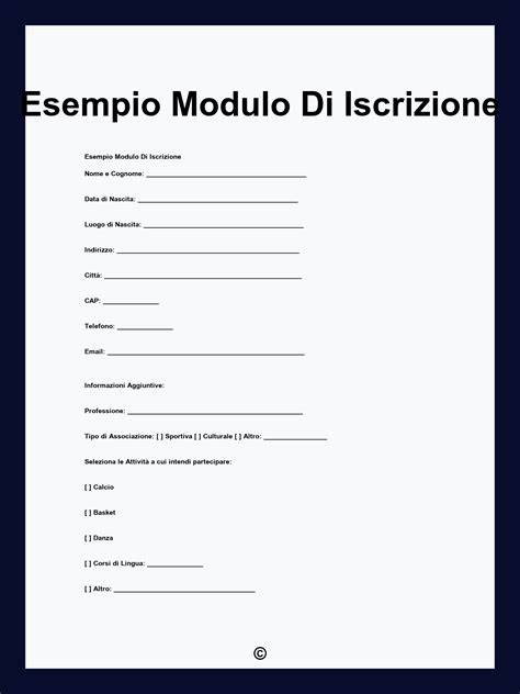 Schermata di esempio di un modulo edilizio unificato