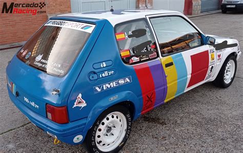 Schema della Peugeot 205 Rallye con dettagli del motore e della carrozzeria