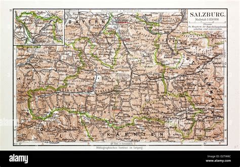Mappa degli itinerari ciclabili nella regione di Salisburgo