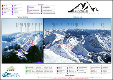 panoramica invernale di Lizzola con piste innevate e impianti di risalita