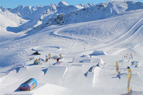 mappa schematica dello snowpark con le diverse aree e strutture