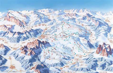 Mappa del comprensorio sciistico Mondolé Ski