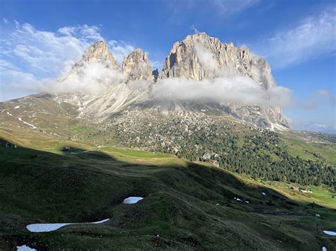 Schizzo delle vie ferrate del Gruppo del Sassolungo
