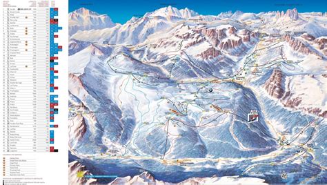Mappa di Corvara con indicazione degli impianti di risalita accessibili e parcheggi riservati