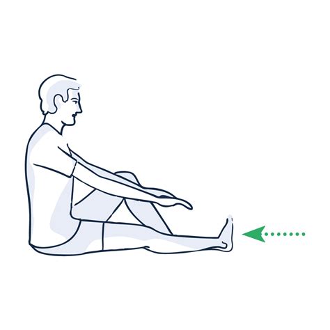 Illustrazione della posizione base del telemark con una gamba piegata e il tallone sollevato.