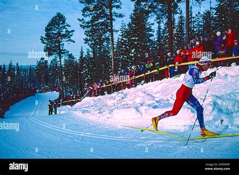 Vista panoramica di Lillehammer durante i Giochi Olimpici Invernali 1994