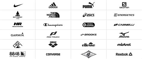 Infografica che illustra l'evoluzione dei marchi di abbigliamento sportivo e le loro innovazioni