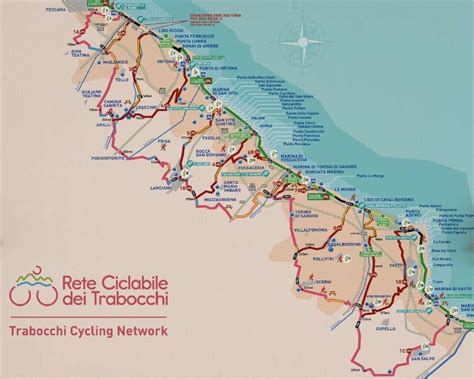 Mappa della rete ciclabile di Cavallino-Treporti con evidenziati i percorsi principali e i punti di interesse