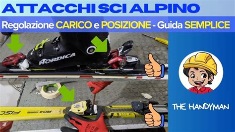 Schema che illustra come regolare l'attività degli attacchi da telemark